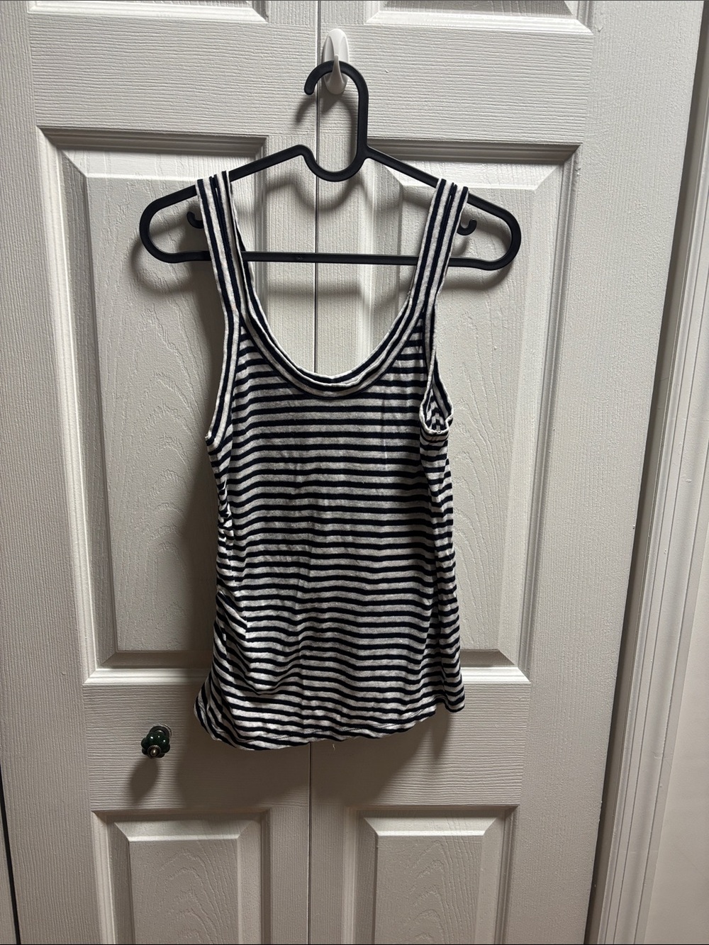 All Saints Navy & White Striped Knit Tank Top - Women's